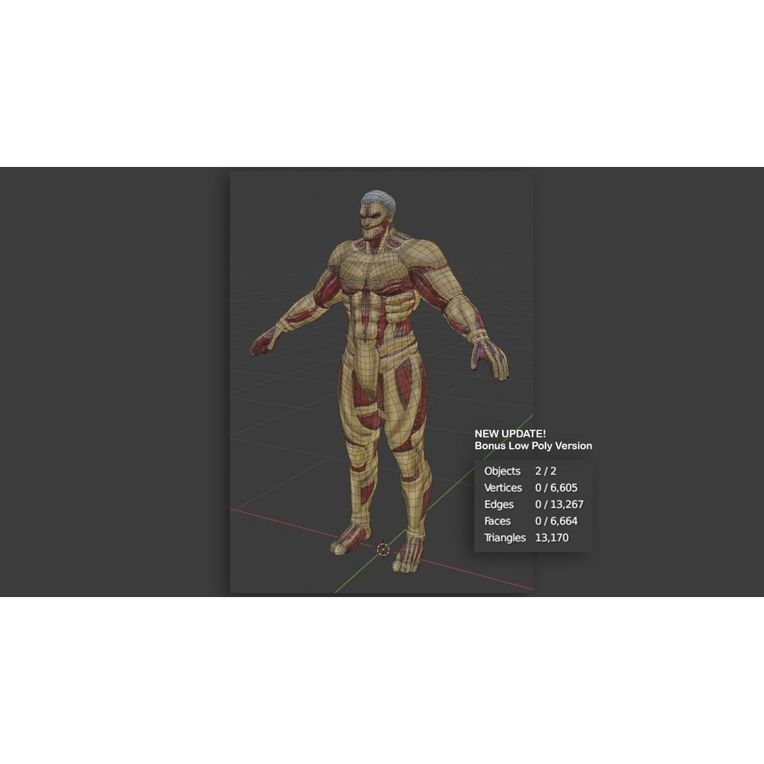 Armored Titan Reiner Braun 3D Model – High Poly Rigged Character, FBX - View 14