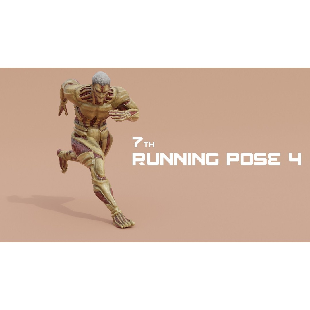 Armored Titan Reiner Braun 3D Model – High Poly Rigged Character, FBX - View 25
