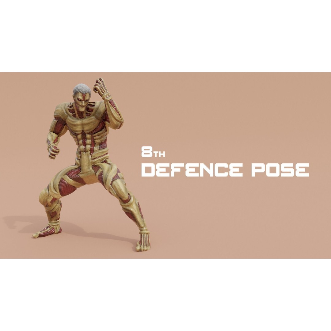 Armored Titan Reiner Braun 3D Model – High Poly Rigged Character, FBX - View 26
