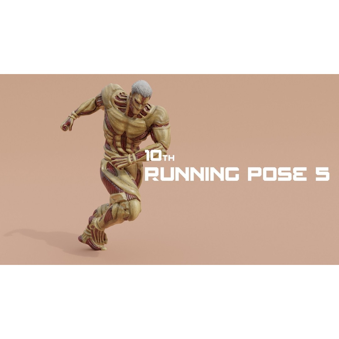 Armored Titan Reiner Braun 3D Model – High Poly Rigged Character, FBX - View 28