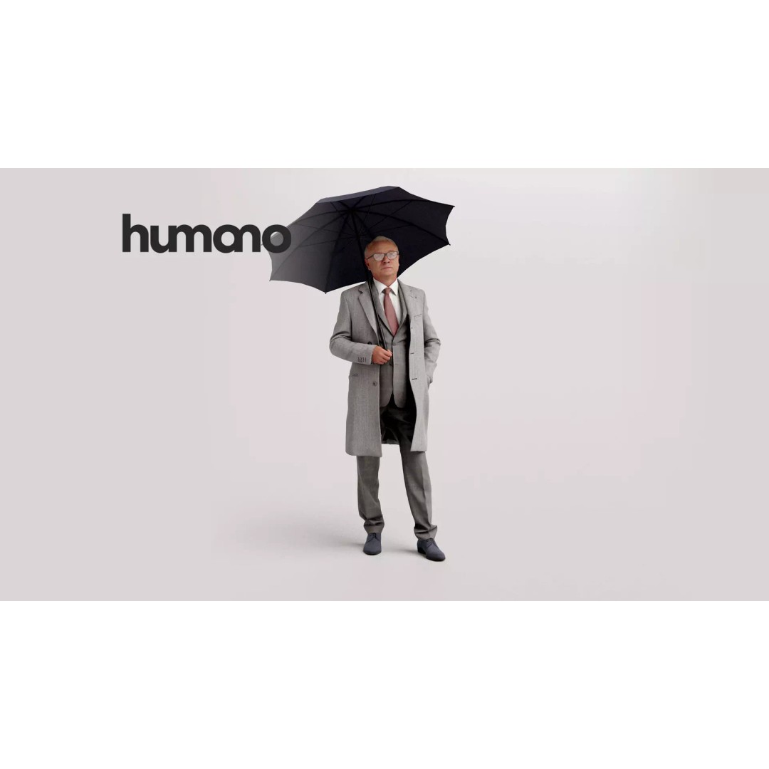 Humano Winter Autumn 3D Model – Realistic Male Character, FBX, Blender - View 2