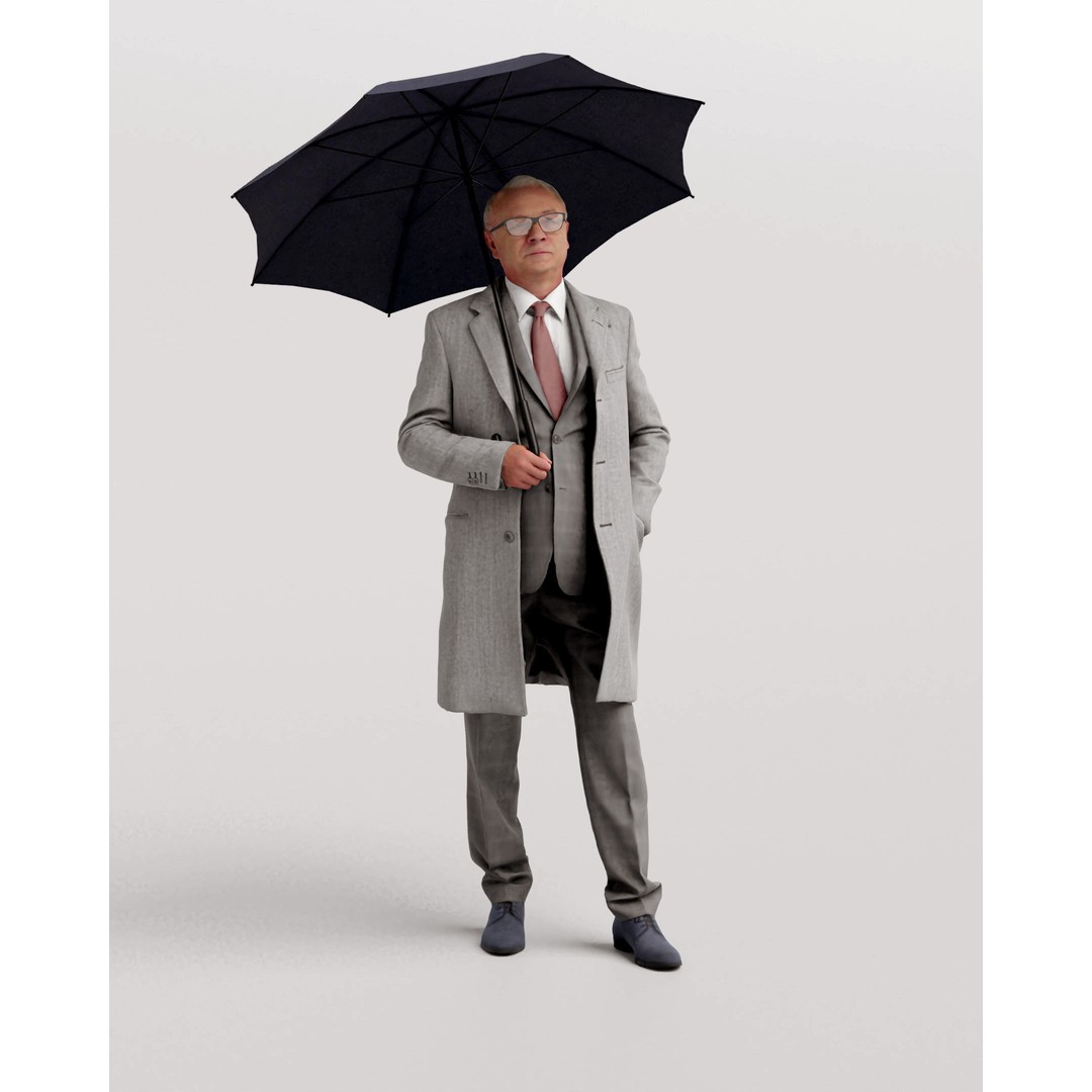 Humano Winter Autumn 3D Model – Realistic Male Character, FBX, Blender - View 3