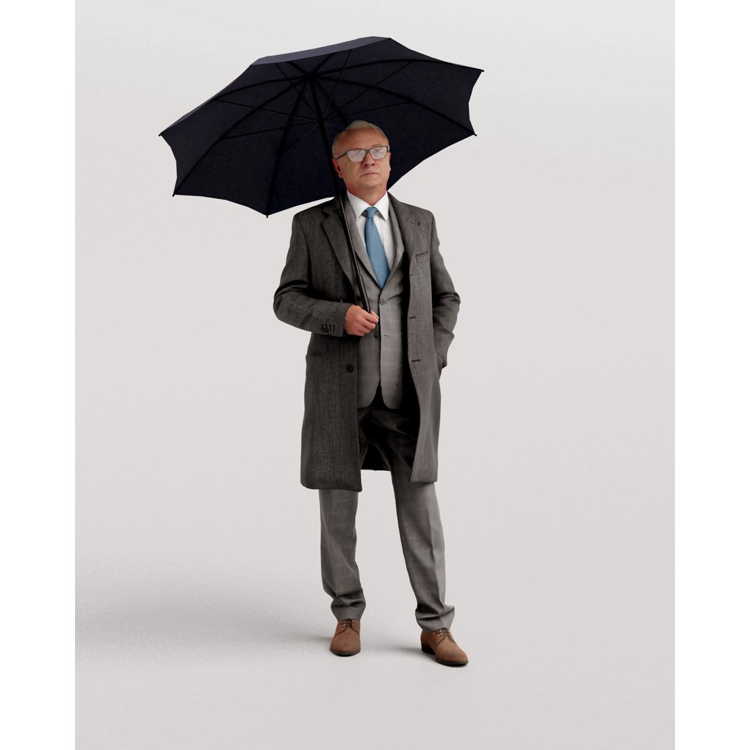 Humano Winter Autumn 3D Model – Realistic Male Character, FBX, Blender - View 4