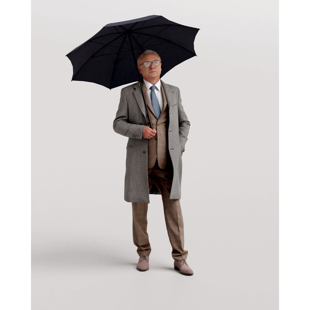 Humano Winter Autumn 3D Model – Realistic Male Character, FBX, Blender - View 6