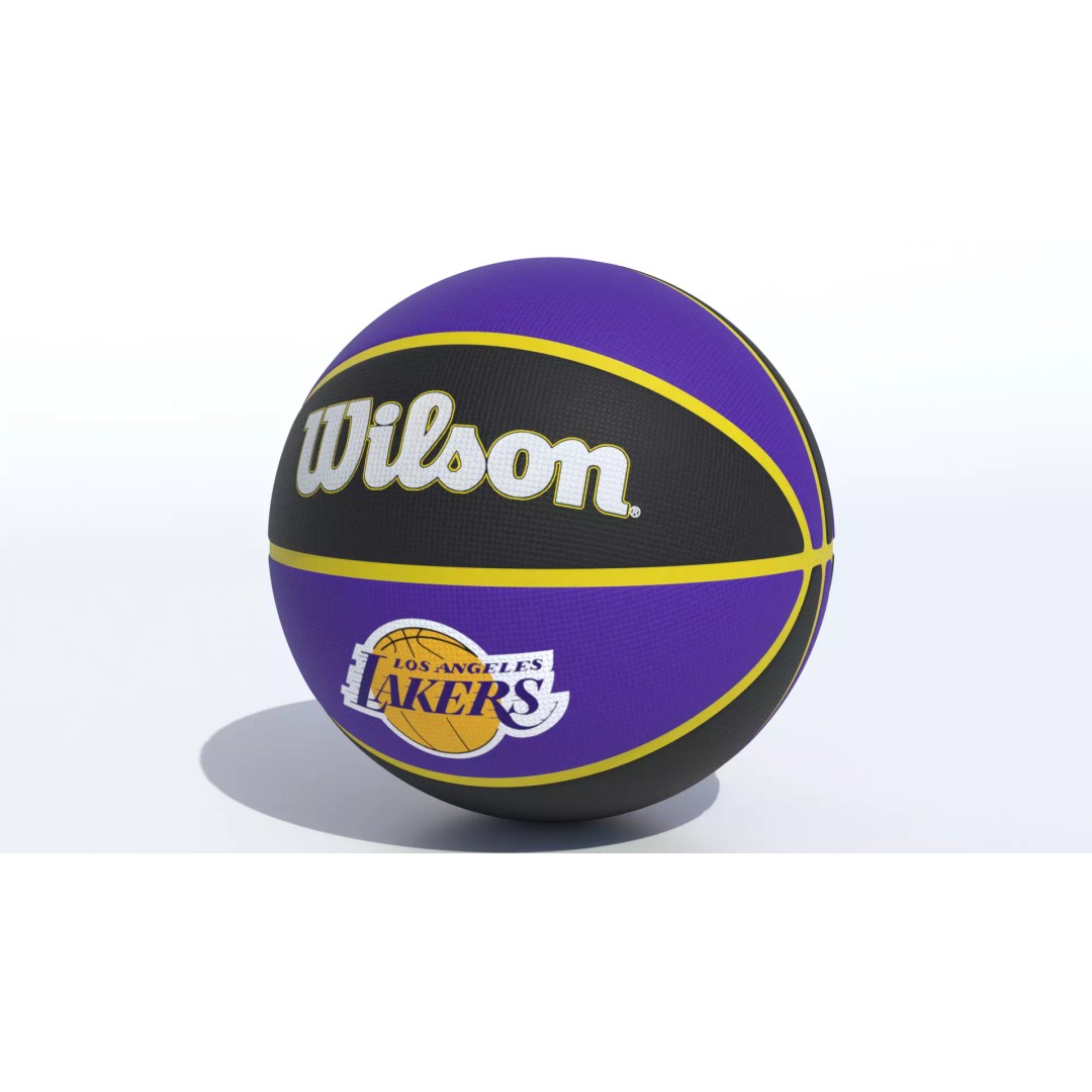 Los Angeles Lakers Basketball 3D Model – PBR Textured, Game Ready Formats - View 10