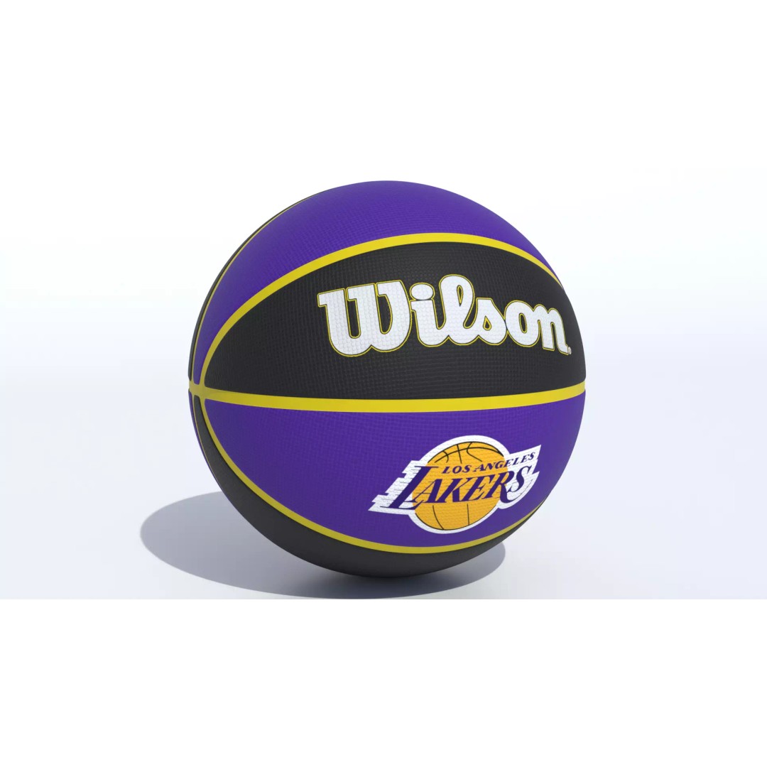 Los Angeles Lakers Basketball 3D Model – PBR Textured, Game Ready Formats - View 2