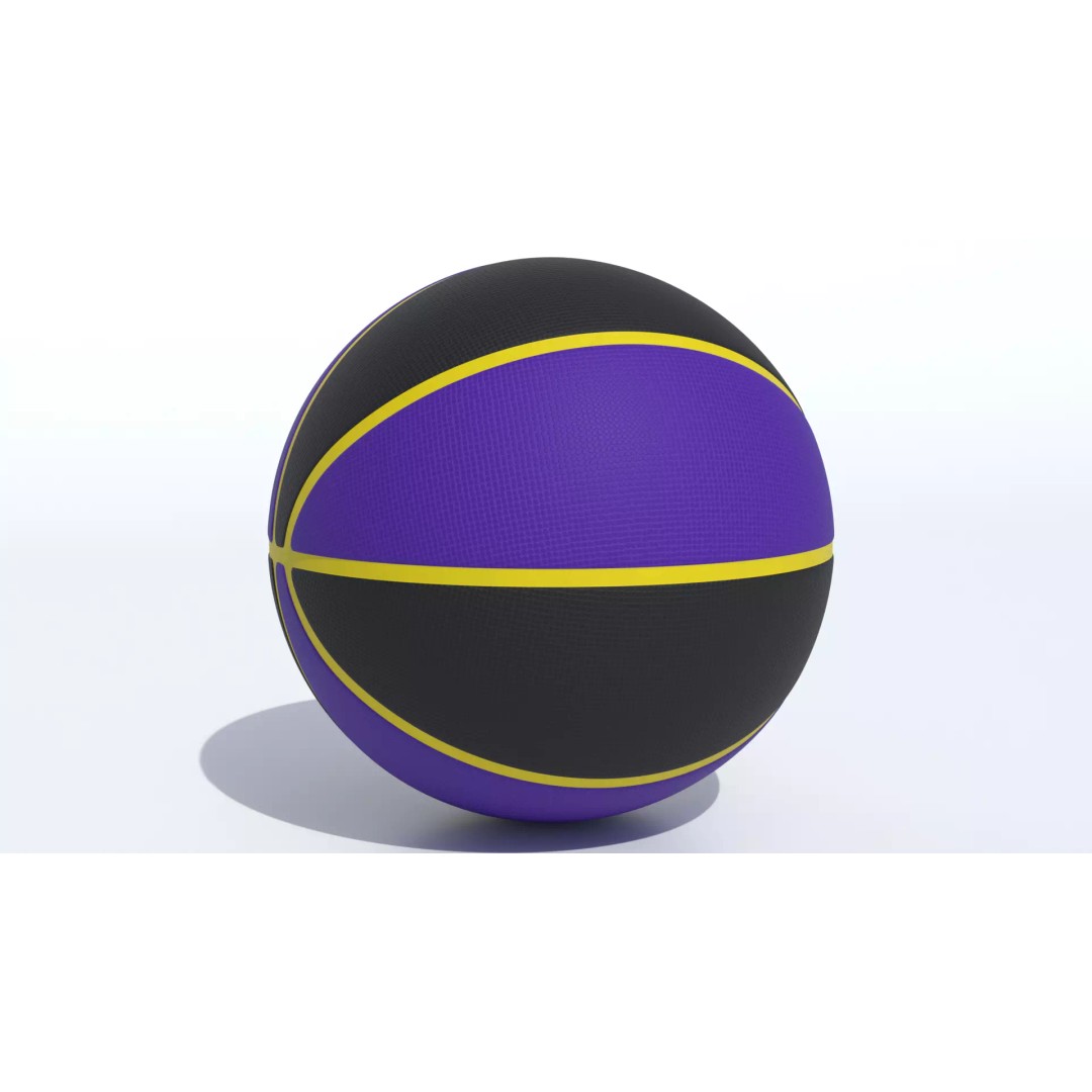 Los Angeles Lakers Basketball 3D Model – PBR Textured, Game Ready Formats - View 7
