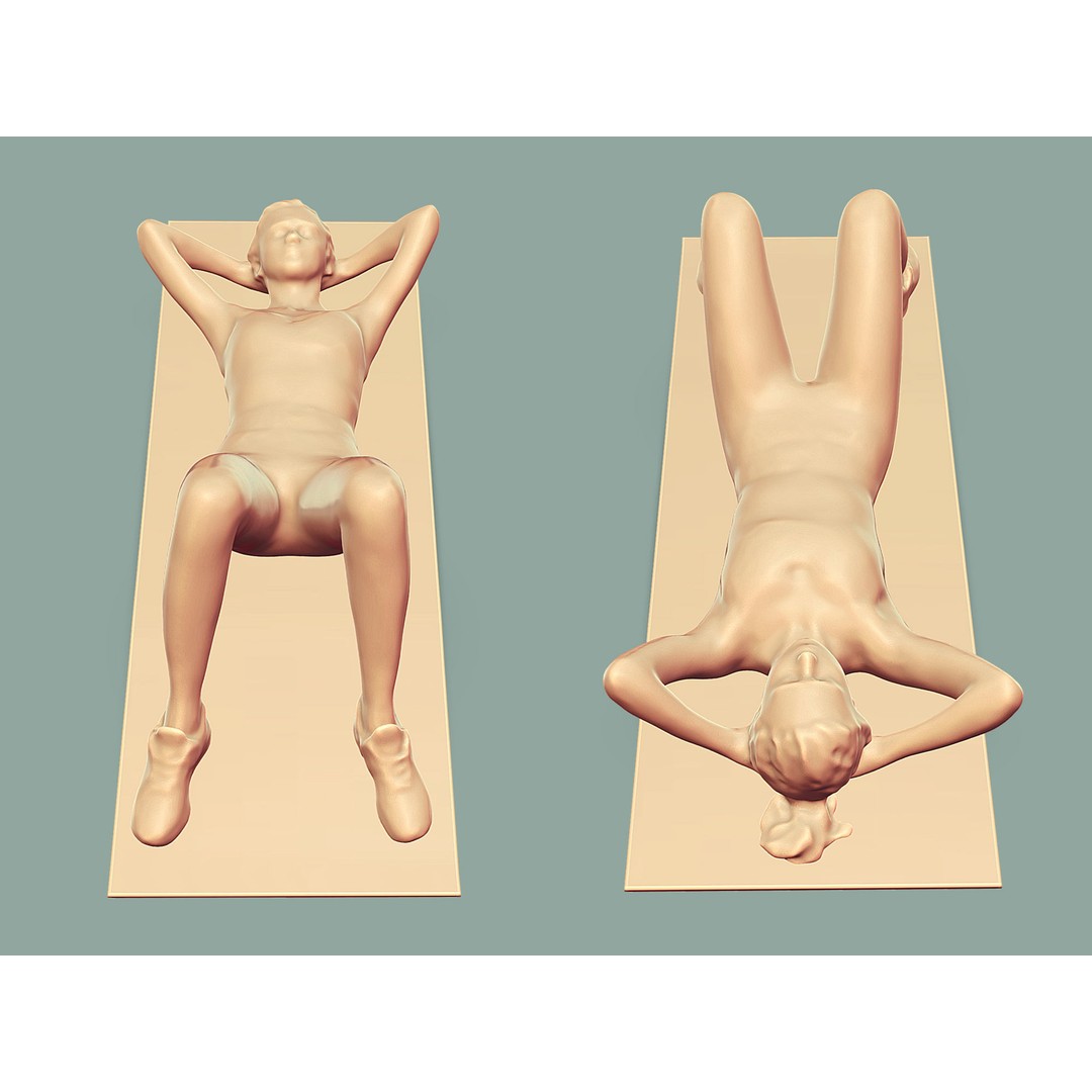 Stylized Fitness Character 3D Model – Low Poly Gym Asset, FBX - View 10