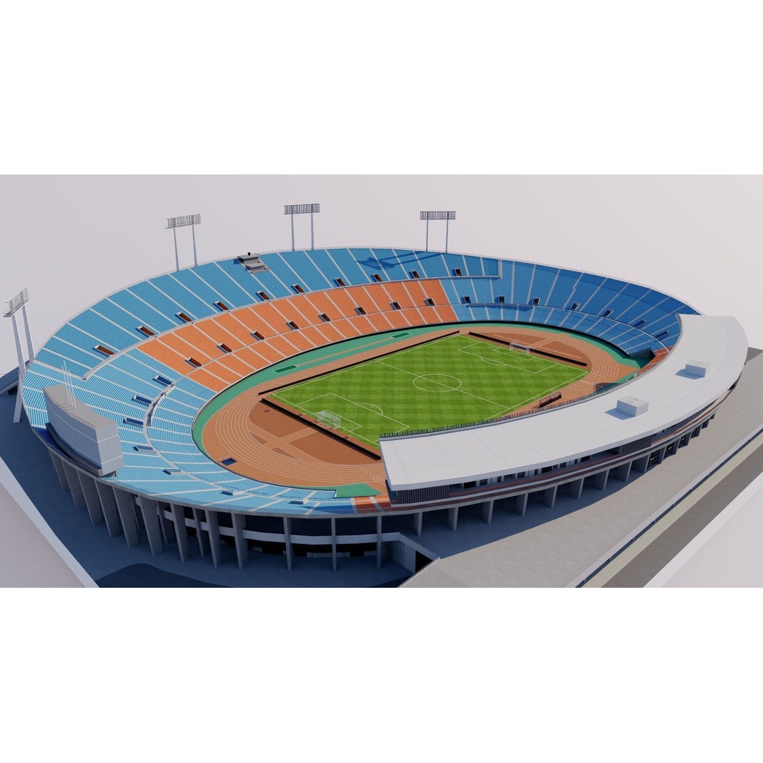 National Stadium Tokyo 3D Model – Historical Venue, FBX, OBJ Formats - View 3