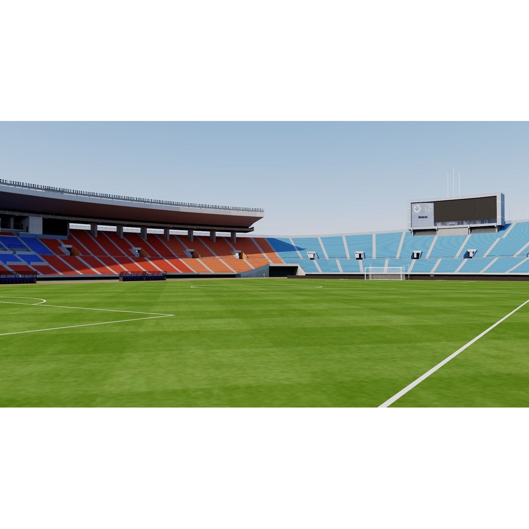 National Stadium Tokyo 3D Model – Historical Venue, FBX, OBJ Formats - View 9