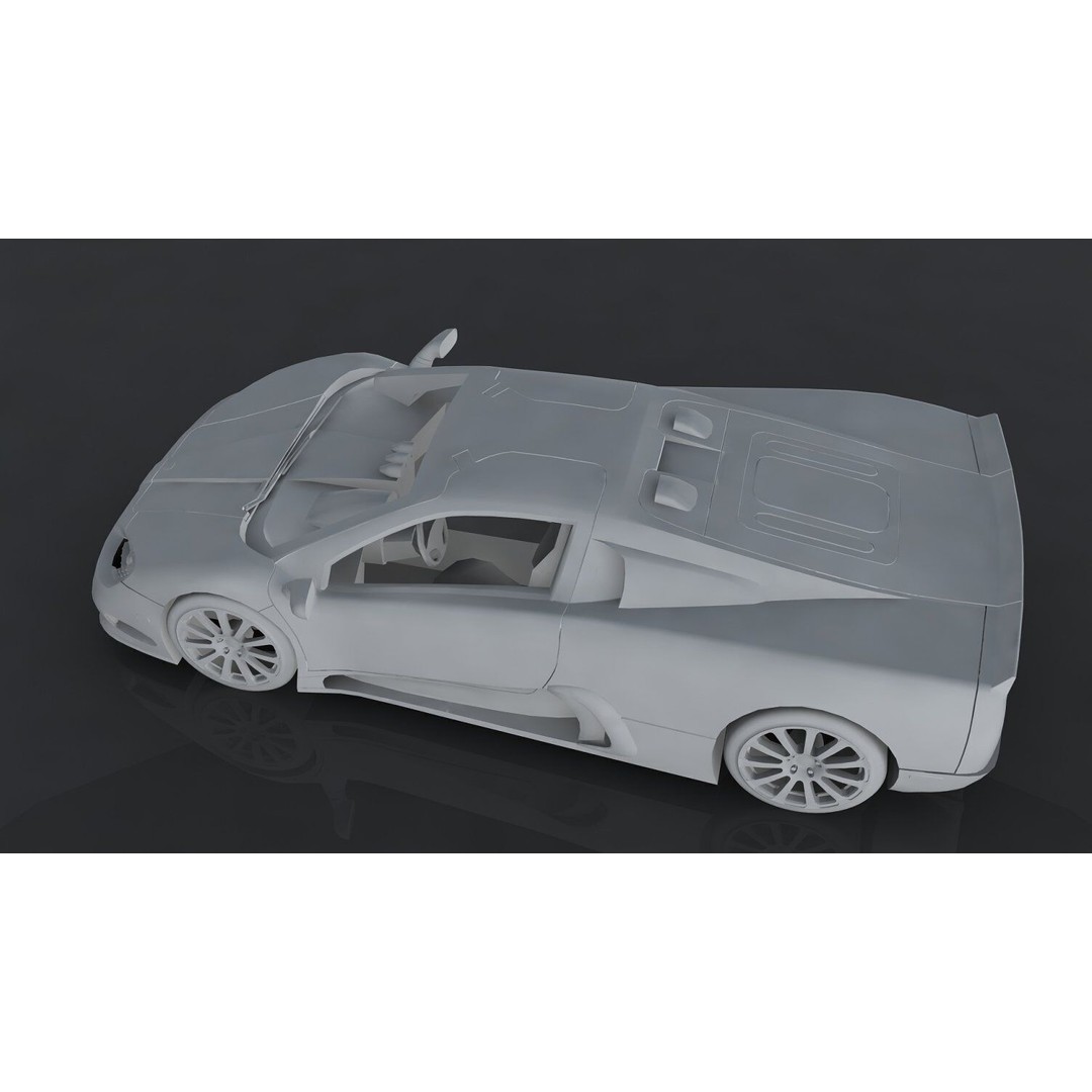 SSC Ultimate Aero 3D Model – Low Poly Game Asset, PBR Textures, FBX