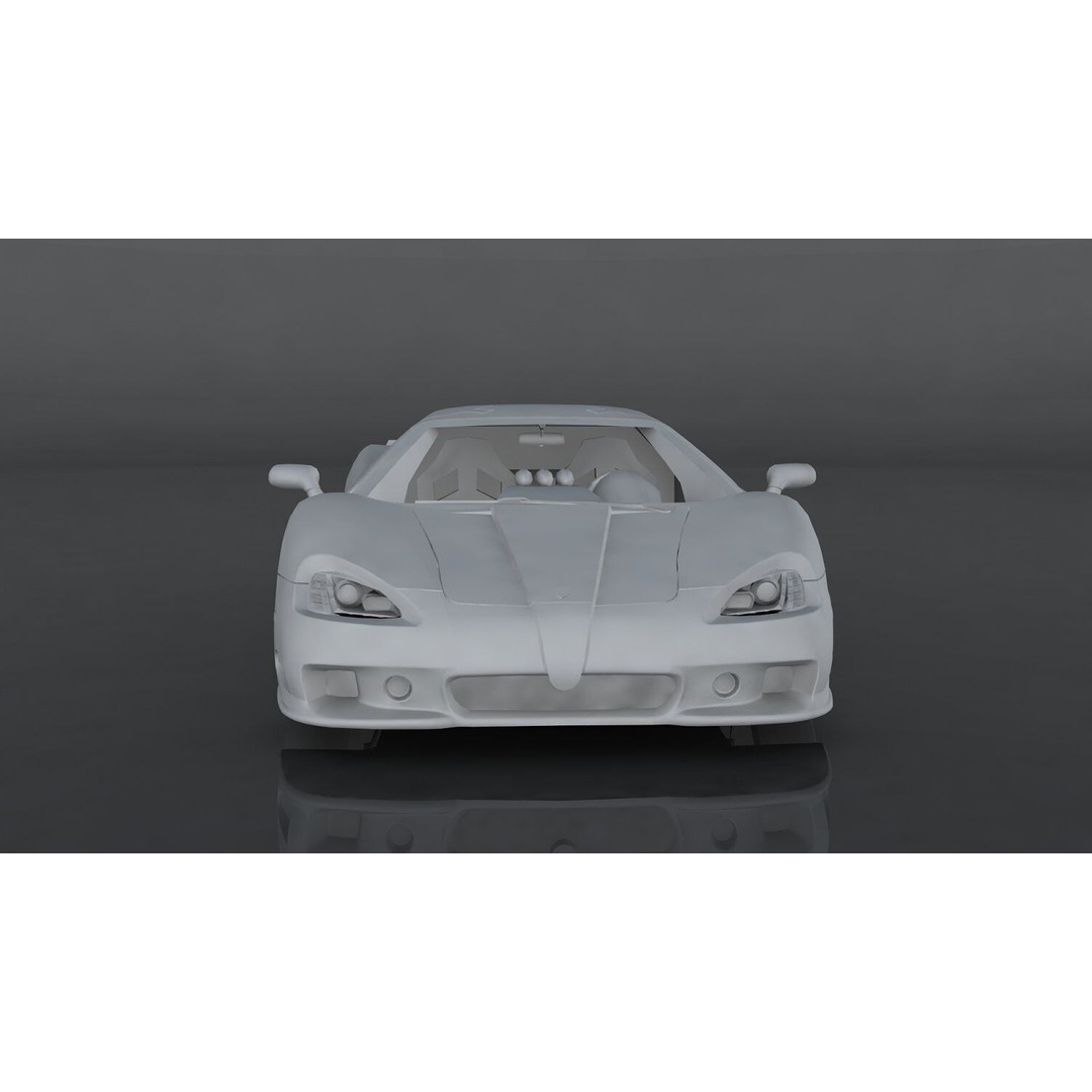 SSC Ultimate Aero 3D Model – Low Poly Game Asset, PBR Textures, FBX - View 10