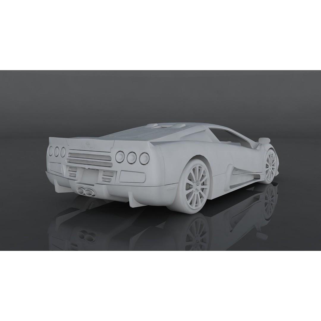 SSC Ultimate Aero 3D Model – Low Poly Game Asset, PBR Textures, FBX - View 12