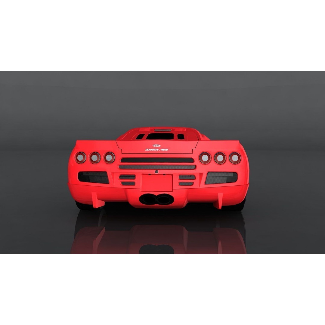 SSC Ultimate Aero 3D Model – Low Poly Game Asset, PBR Textures, FBX - View 7