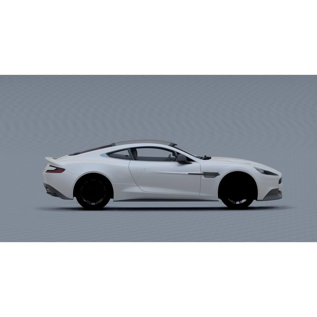 Aston Martin Vanquish 3D Model – Photorealistic Game-Ready Asset, Blender - View 10