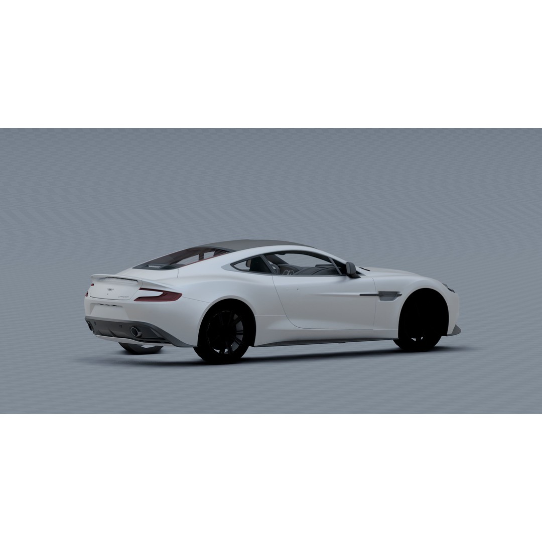 Aston Martin Vanquish 3D Model – Photorealistic Game-Ready Asset, Blender - View 11