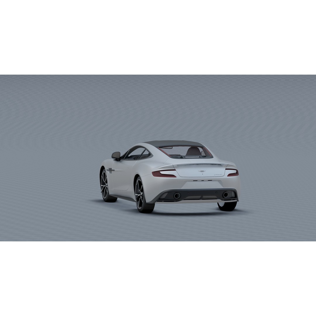 Aston Martin Vanquish 3D Model – Photorealistic Game-Ready Asset, Blender - View 12