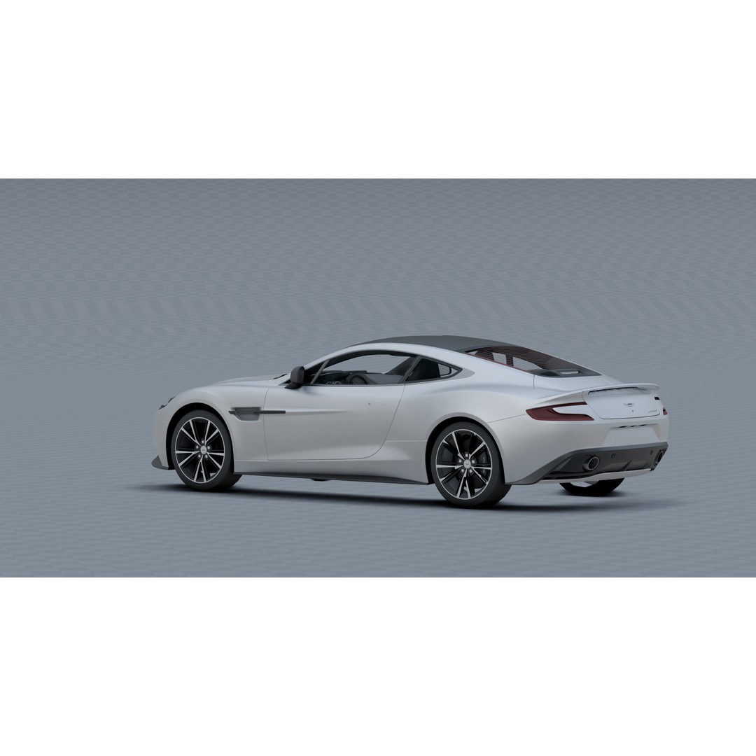 Aston Martin Vanquish 3D Model – Photorealistic Game-Ready Asset, Blender - View 14