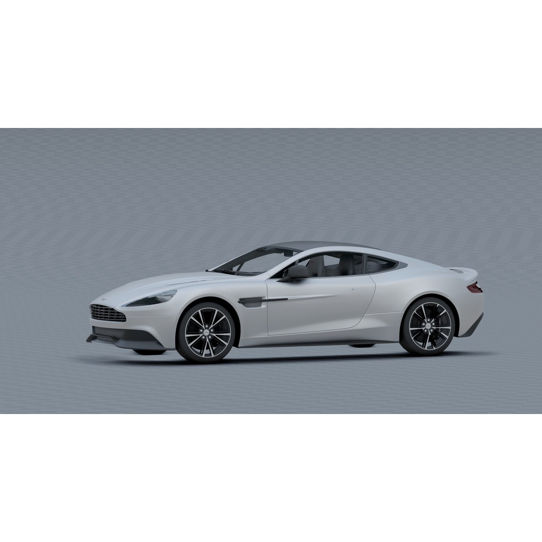 Aston Martin Vanquish 3D Model – Photorealistic Game-Ready Asset, Blender - View 15
