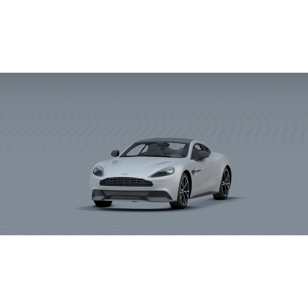Aston Martin Vanquish 3D Model – Photorealistic Game-Ready Asset, Blender - View 16