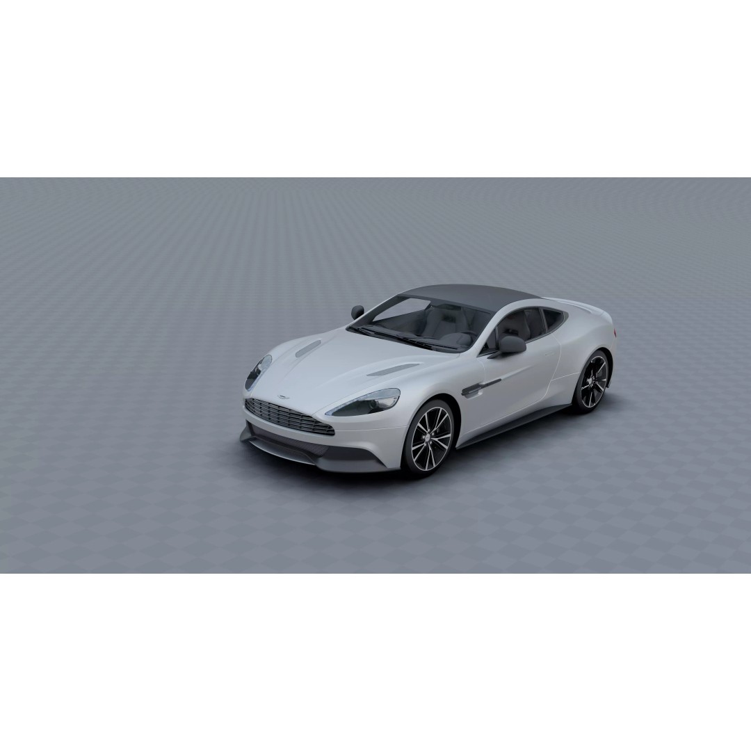 Aston Martin Vanquish 3D Model – Photorealistic Game-Ready Asset, Blender - View 2