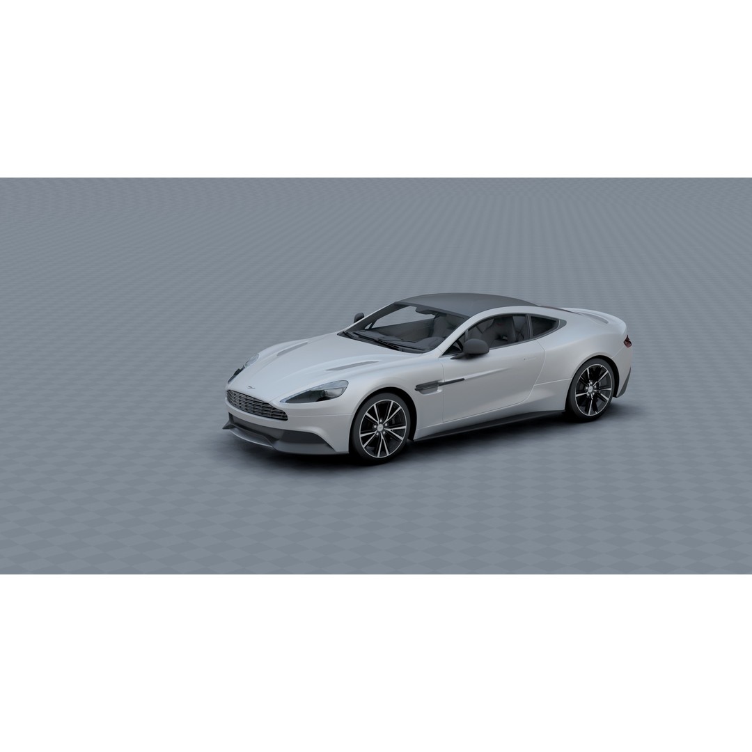 Aston Martin Vanquish 3D Model – Photorealistic Game-Ready Asset, Blender - View 23