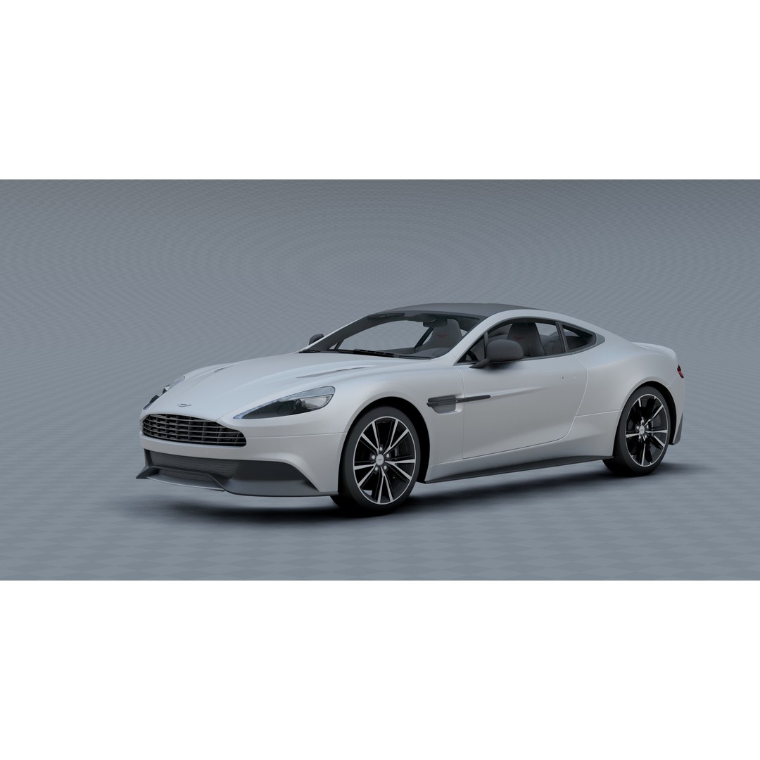 Aston Martin Vanquish 3D Model – Photorealistic Game-Ready Asset, Blender - View 24