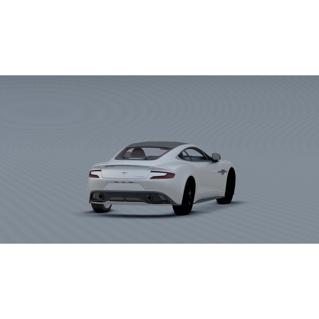 Aston Martin Vanquish 3D Model – Photorealistic Game-Ready Asset, Blender - View 6