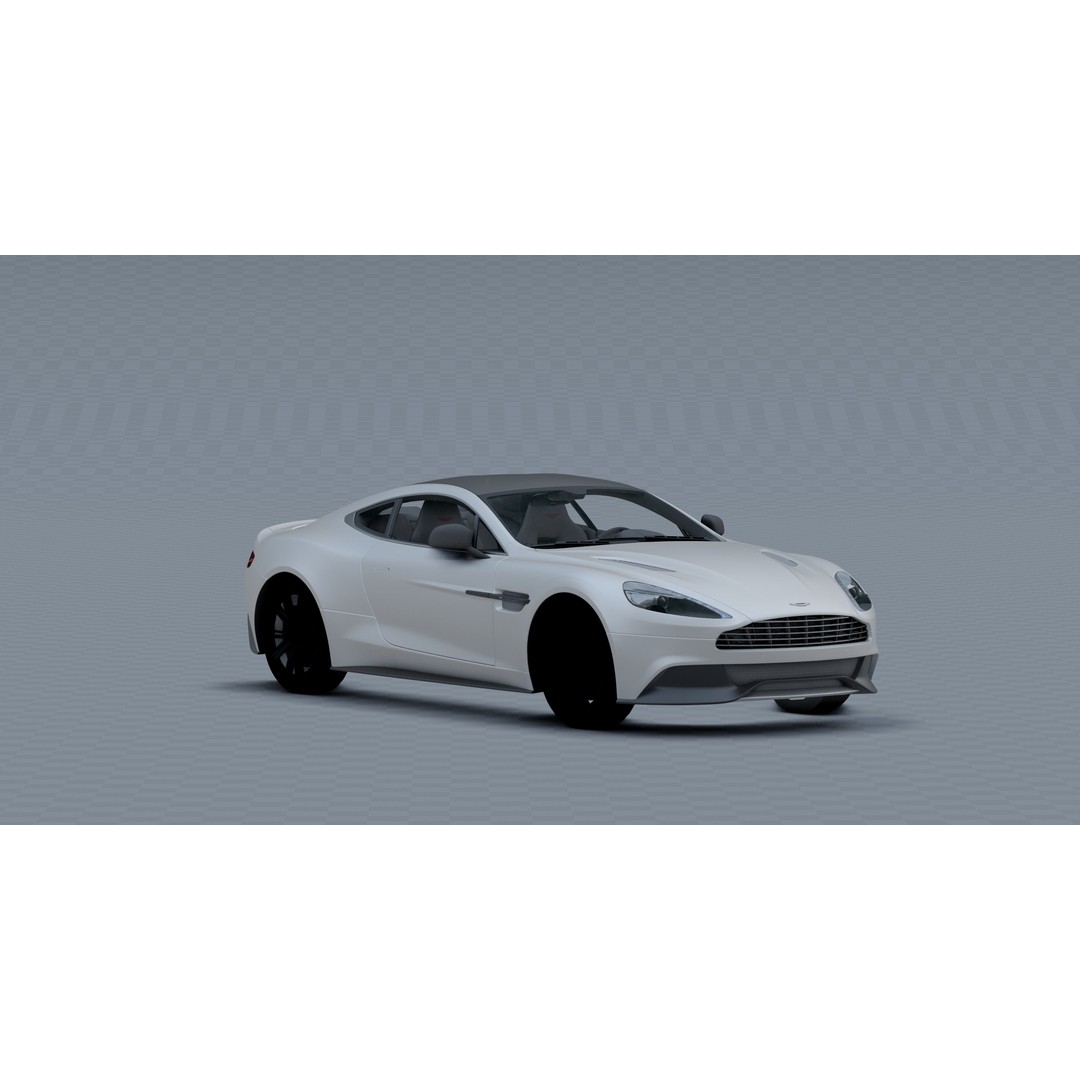 Aston Martin Vanquish 3D Model – Photorealistic Game-Ready Asset, Blender - View 7