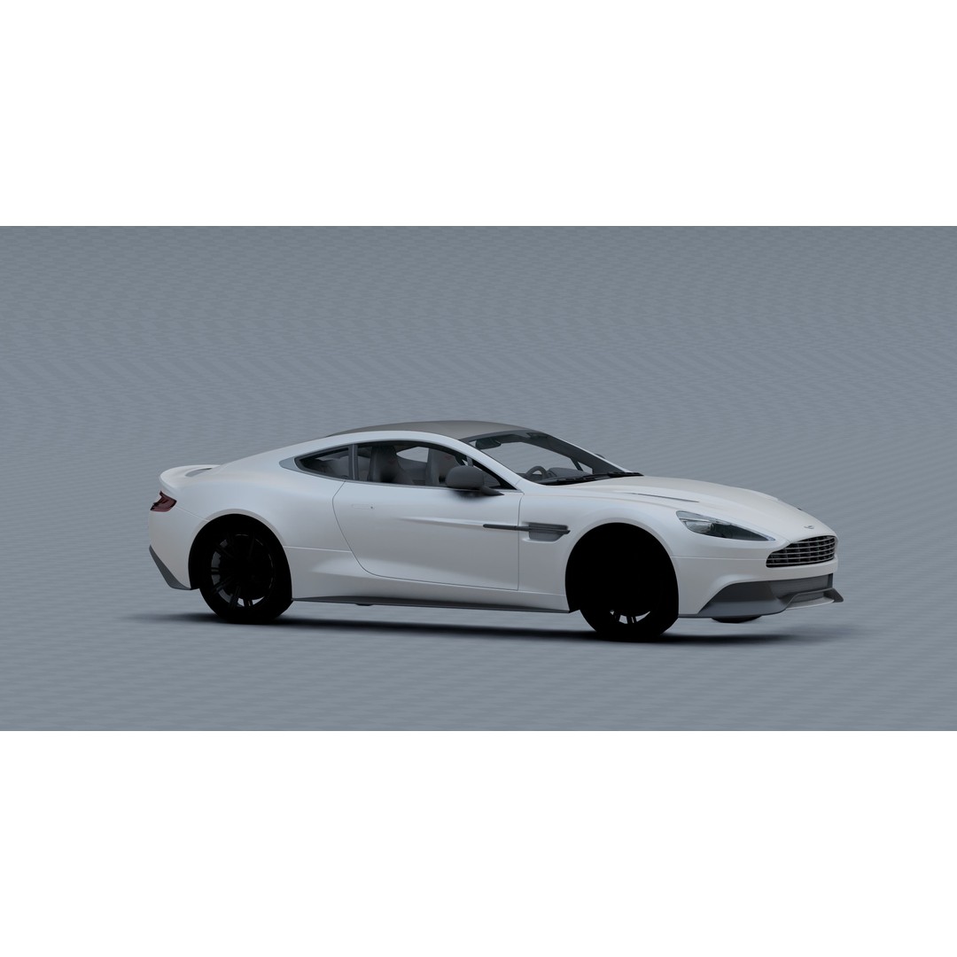 Aston Martin Vanquish 3D Model – Photorealistic Game-Ready Asset, Blender - View 8