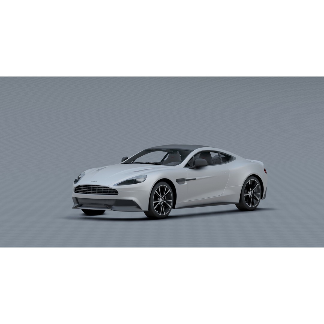 Aston Martin Vanquish 3D Model – Photorealistic Game-Ready Asset, Blender - View 9