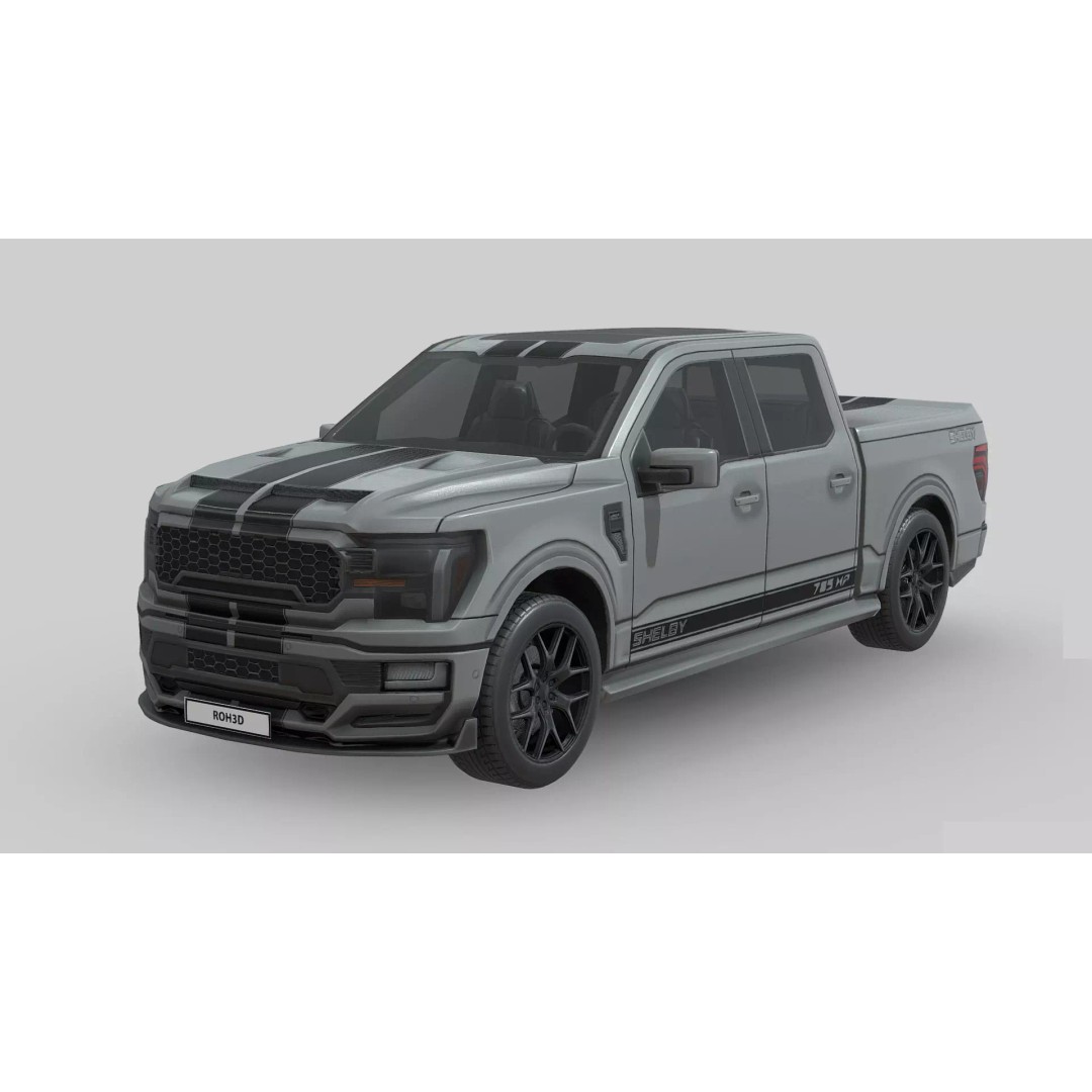 Shelby F-150 Super Snake 3D Model – Low Poly Game Asset, FBX - View 2
