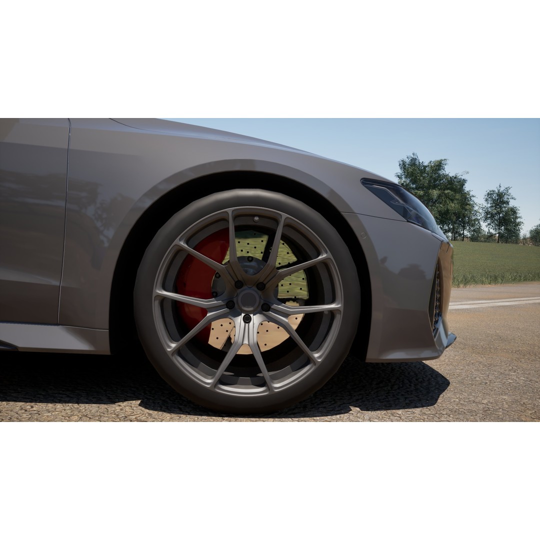 Audi RS7 C8 3D Model – Low Poly Game Asset, FBX, OBJ, Blender - View 15