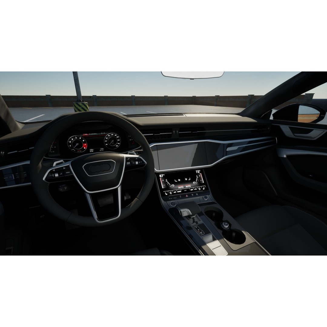 Audi RS7 C8 3D Model – Low Poly Game Asset, FBX, OBJ, Blender - View 8