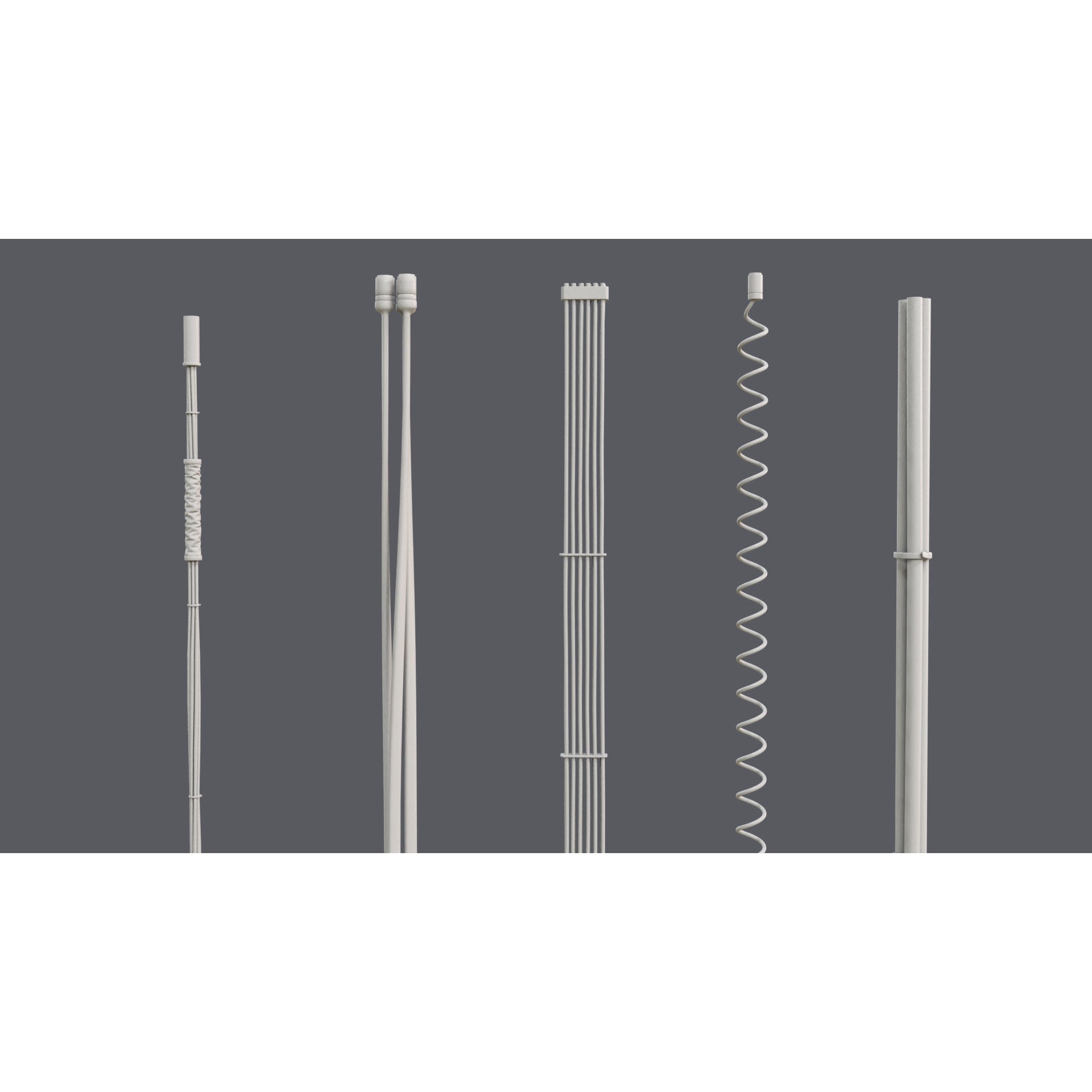 Cable Set 02 - Game-Ready 3D Model - View 12