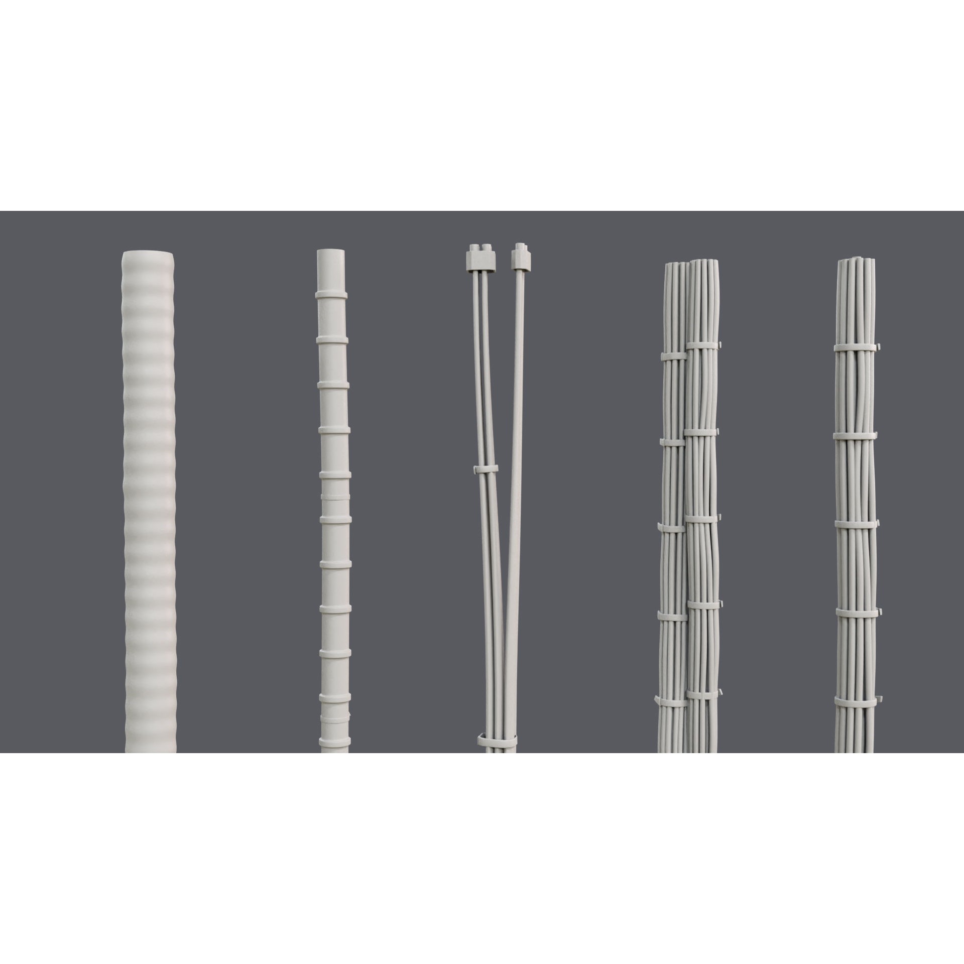 Cable Set 02 - Game-Ready 3D Model - View 13