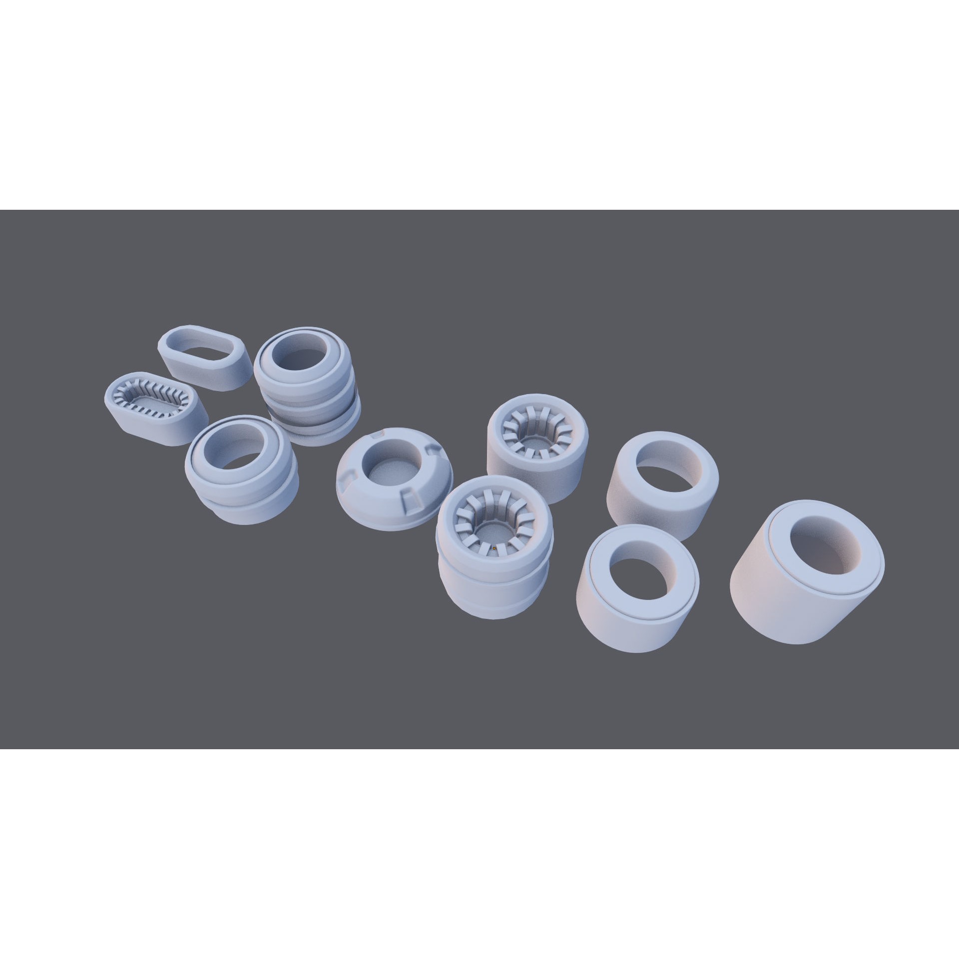 Cable Set 02 - Game-Ready 3D Model - View 15