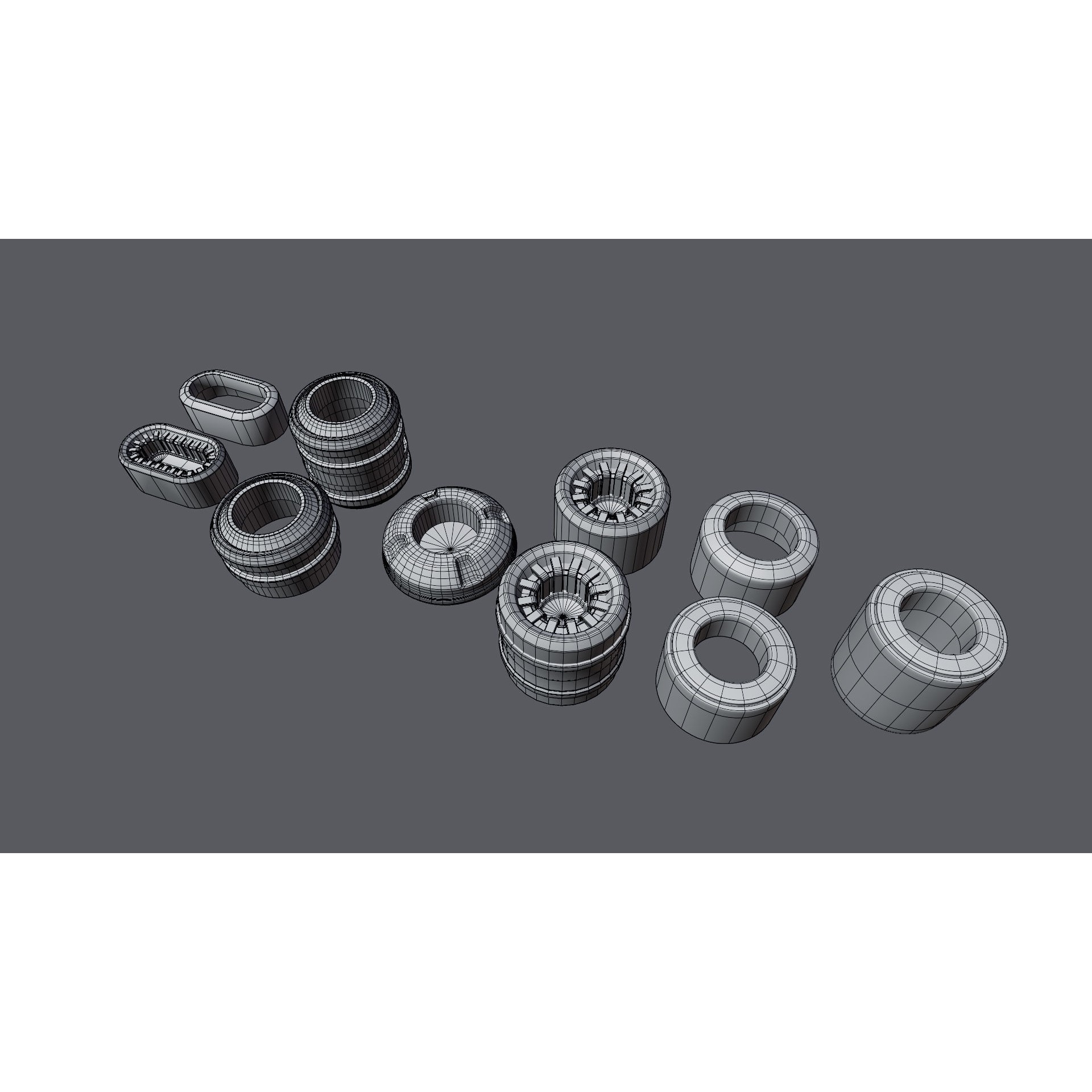 Cable Set 02 - Game-Ready 3D Model - View 16