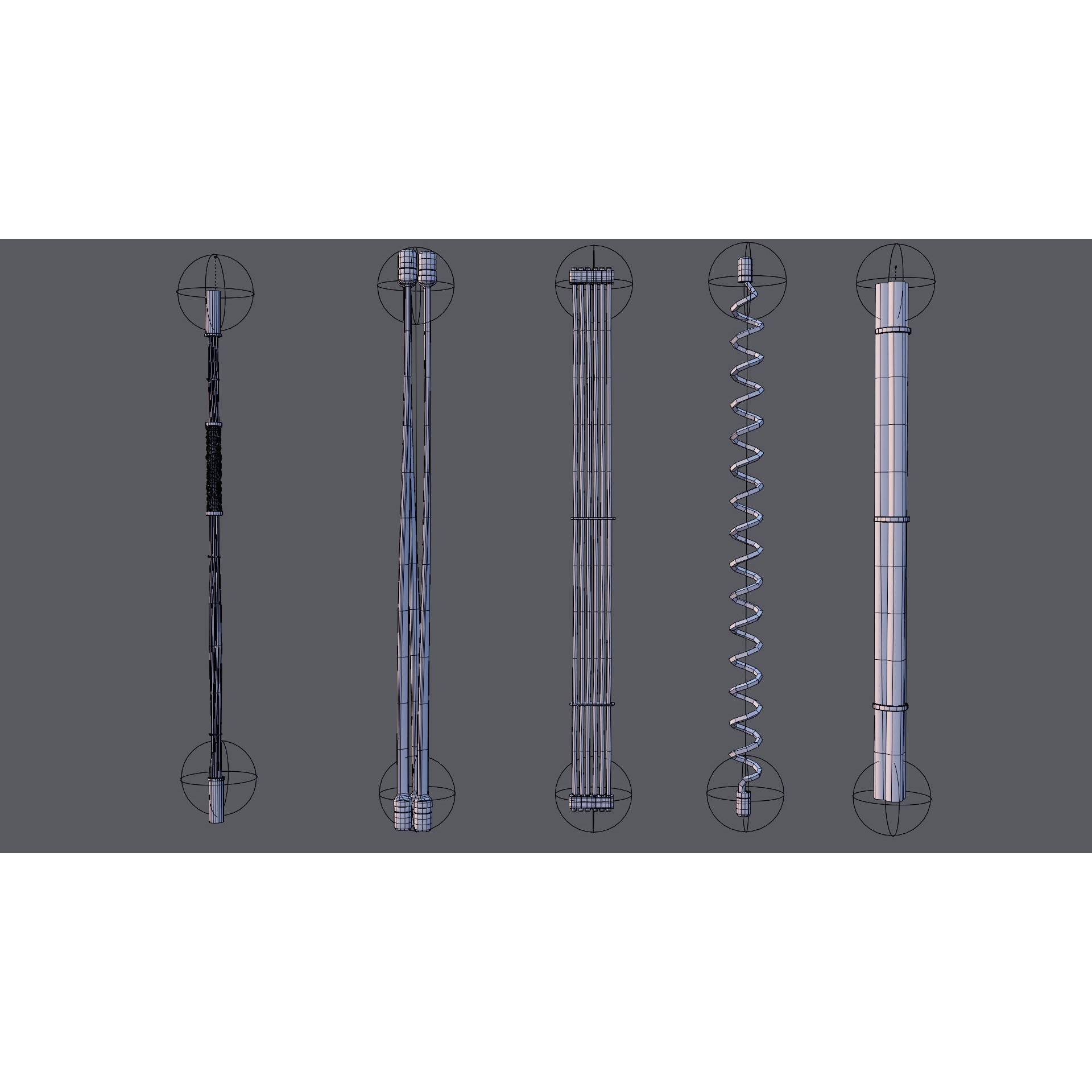 Cable Set 02 - Game-Ready 3D Model - View 19
