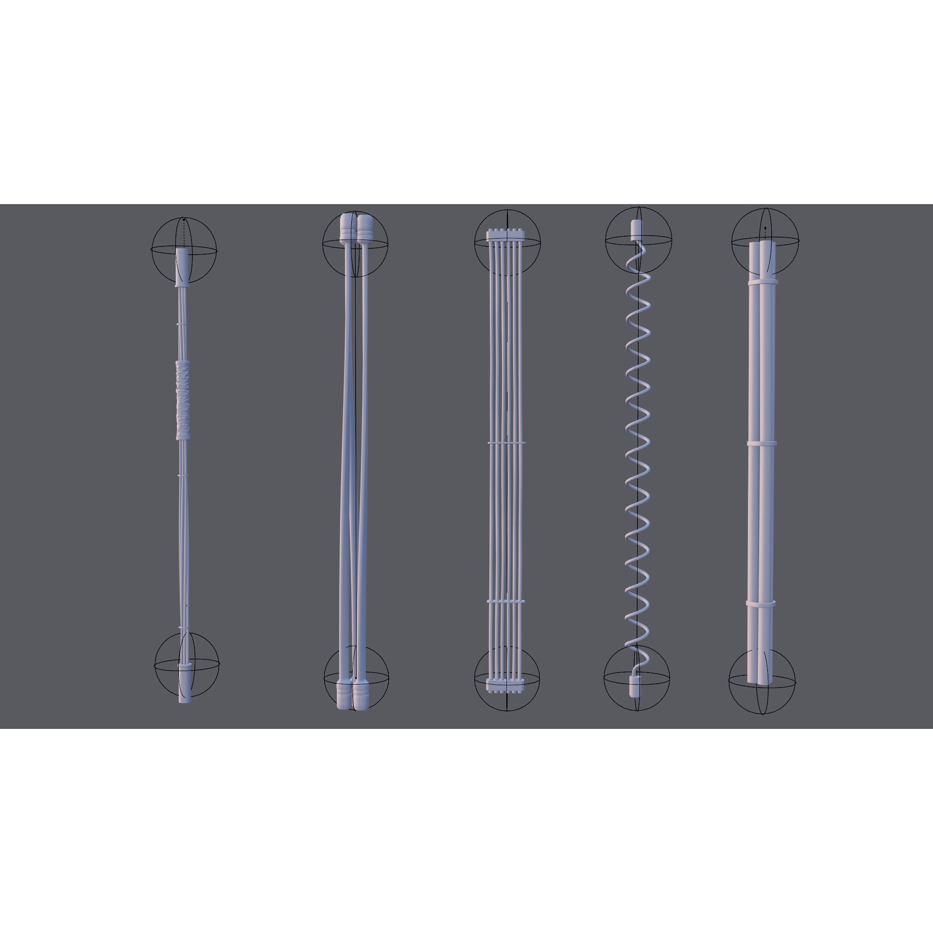 Cable Set 02 - Game-Ready 3D Model - View 20
