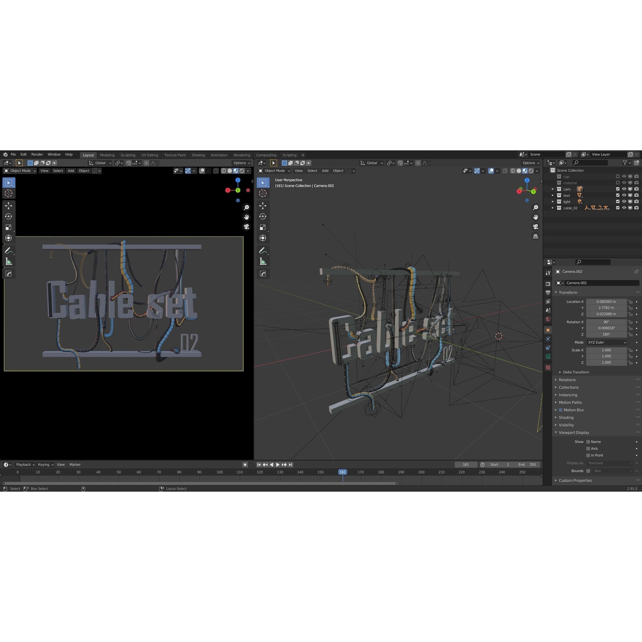 Cable Set 02 - Game-Ready 3D Model - View 27