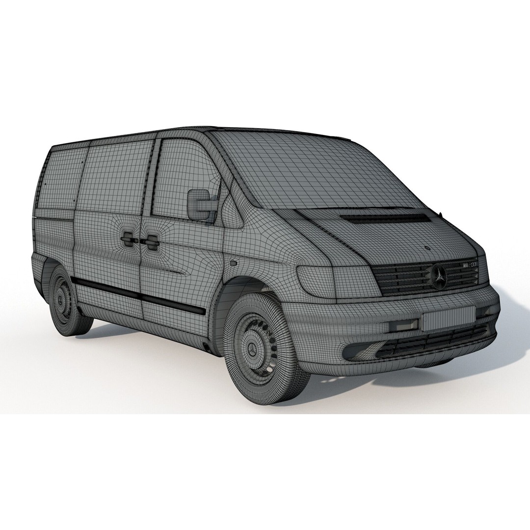 Mercedes Benz Vito 3D Model – Detailed Vehicle Asset, FBX, PBR - View 10