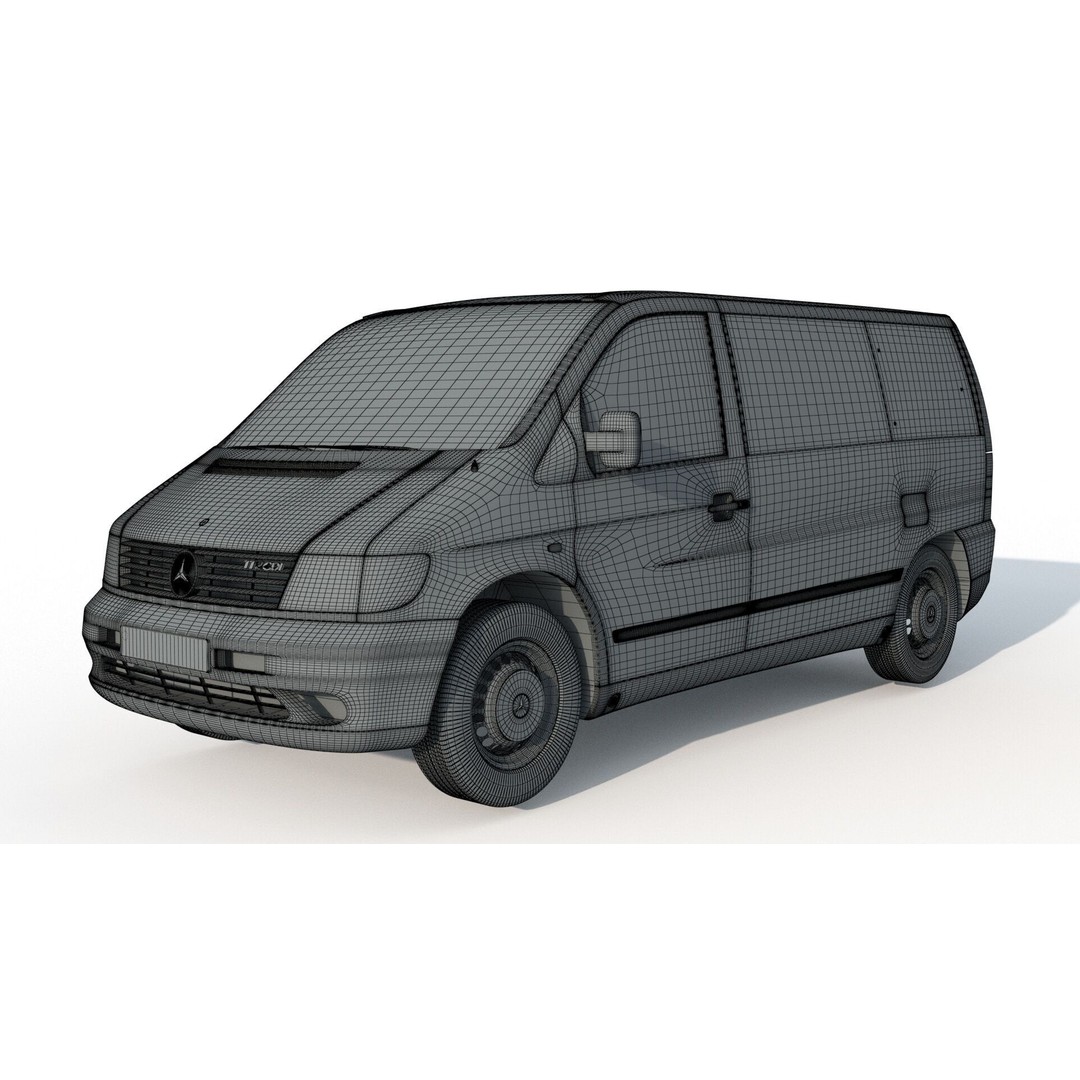 Mercedes Benz Vito 3D Model – Detailed Vehicle Asset, FBX, PBR - View 11