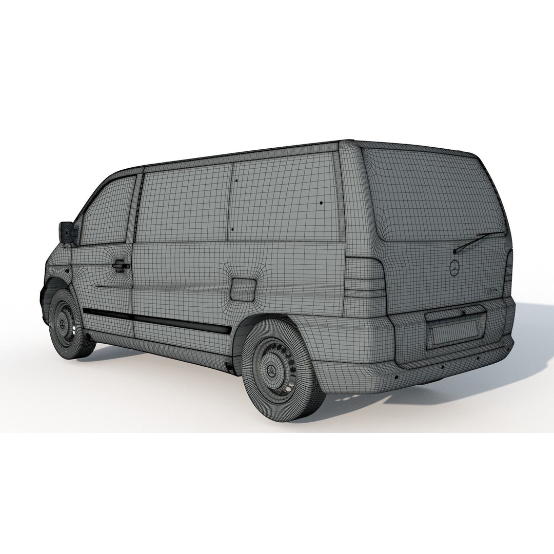Mercedes Benz Vito 3D Model – Detailed Vehicle Asset, FBX, PBR - View 12