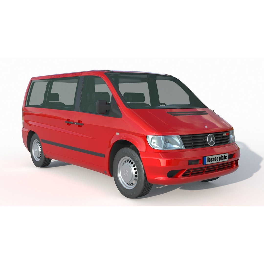 Mercedes Benz Vito 3D Model – Detailed Vehicle Asset, FBX, PBR - View 3