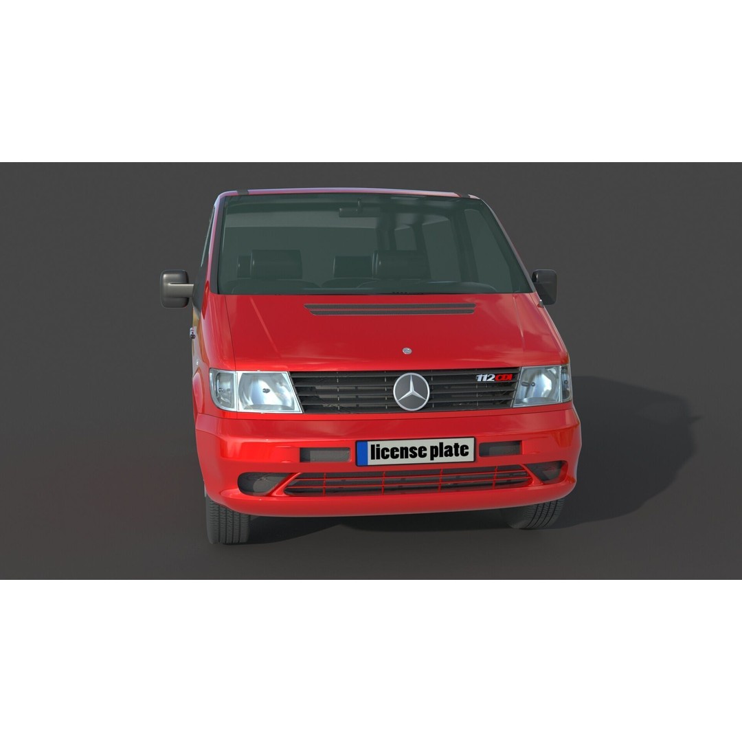 Mercedes Benz Vito 3D Model – Detailed Vehicle Asset, FBX, PBR - View 5