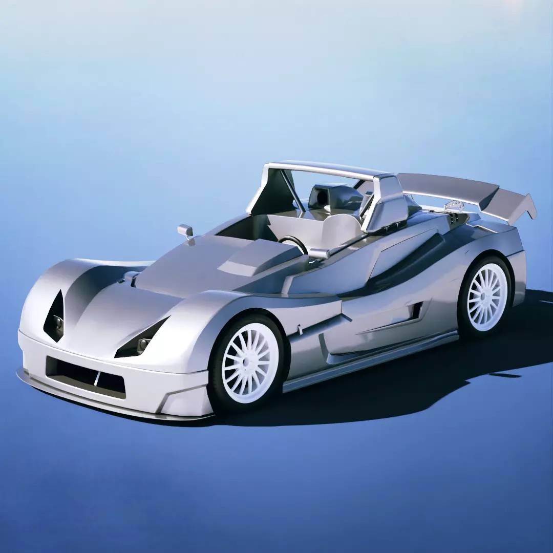 Lada Revolution II RS 2006 3D Model – Low Poly Racing Car, FBX - View 2