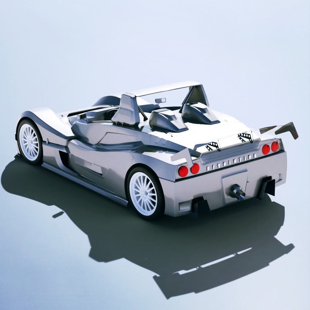 Lada Revolution II RS 2006 3D Model – Low Poly Racing Car, FBX - View 3