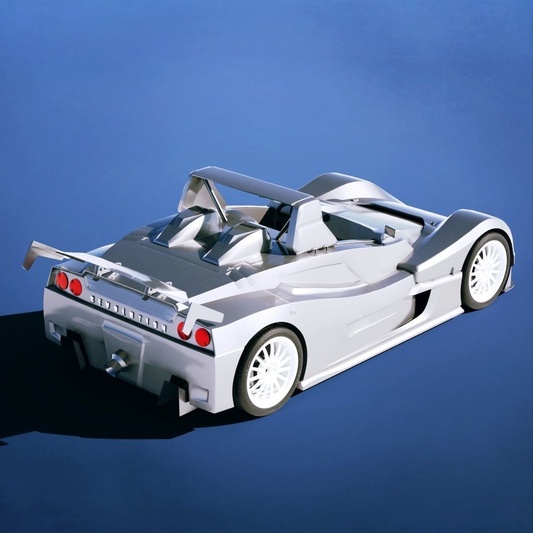 Lada Revolution II RS 2006 3D Model – Low Poly Racing Car, FBX - View 4