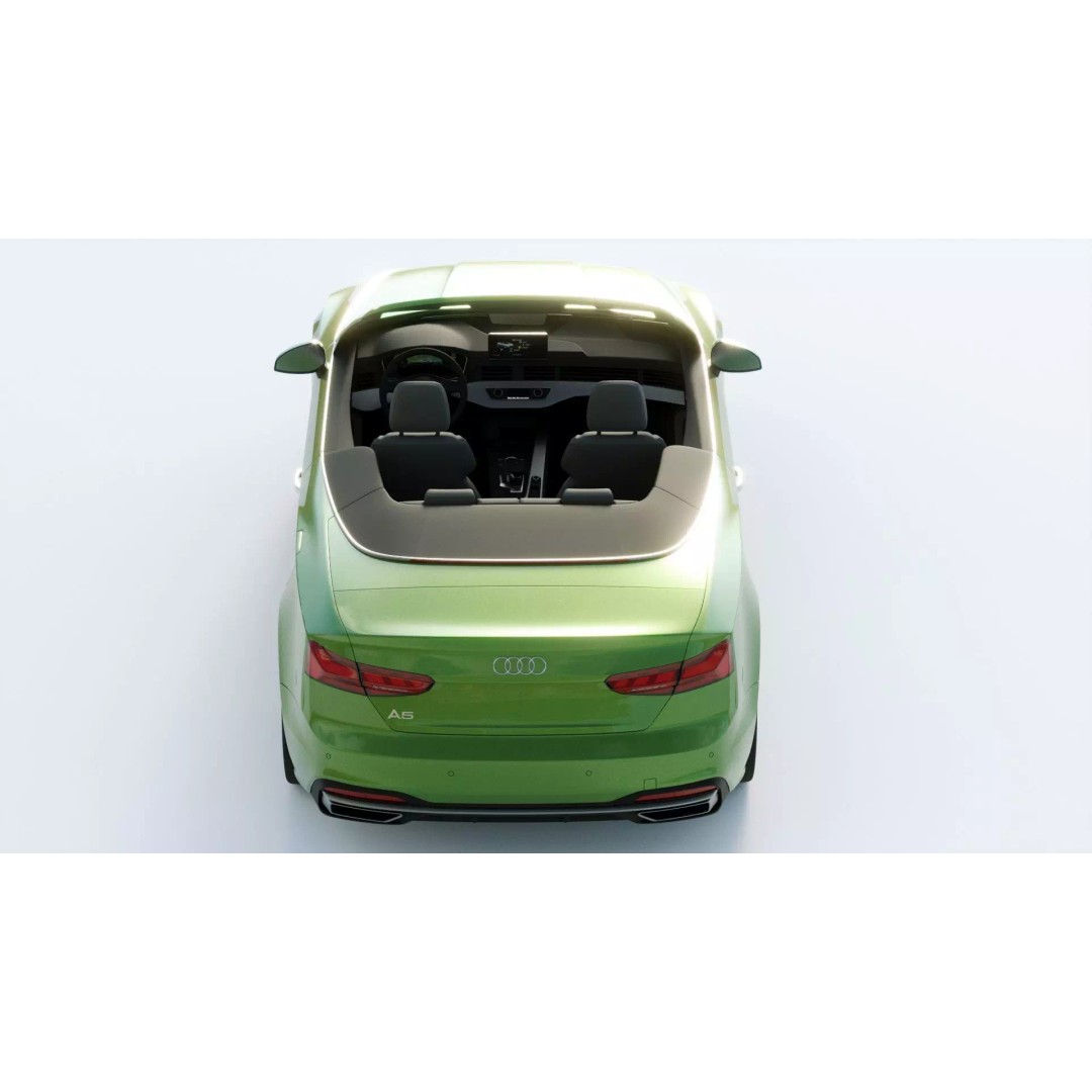 Audi A5 Cabriolet 2020 3D Model – High Poly PBR Asset, FBX, Blender - View 11